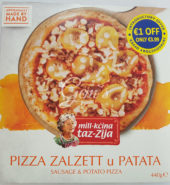Mill Kcina Ta Zija Pizza Zalzett u Patata – 440g
