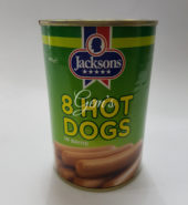 Jacksons 8 Hot Dogs – 450g